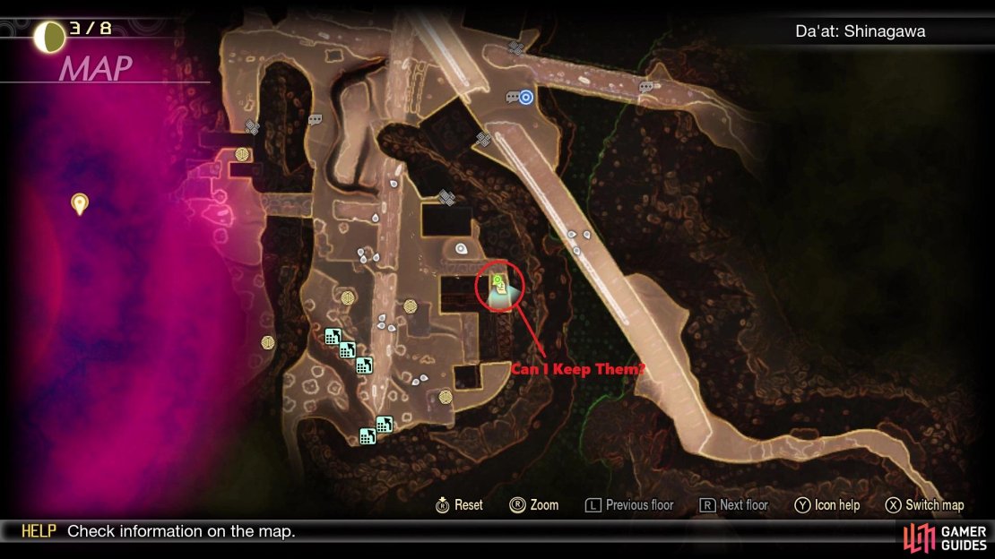 The location where you can find Lilim for the quest