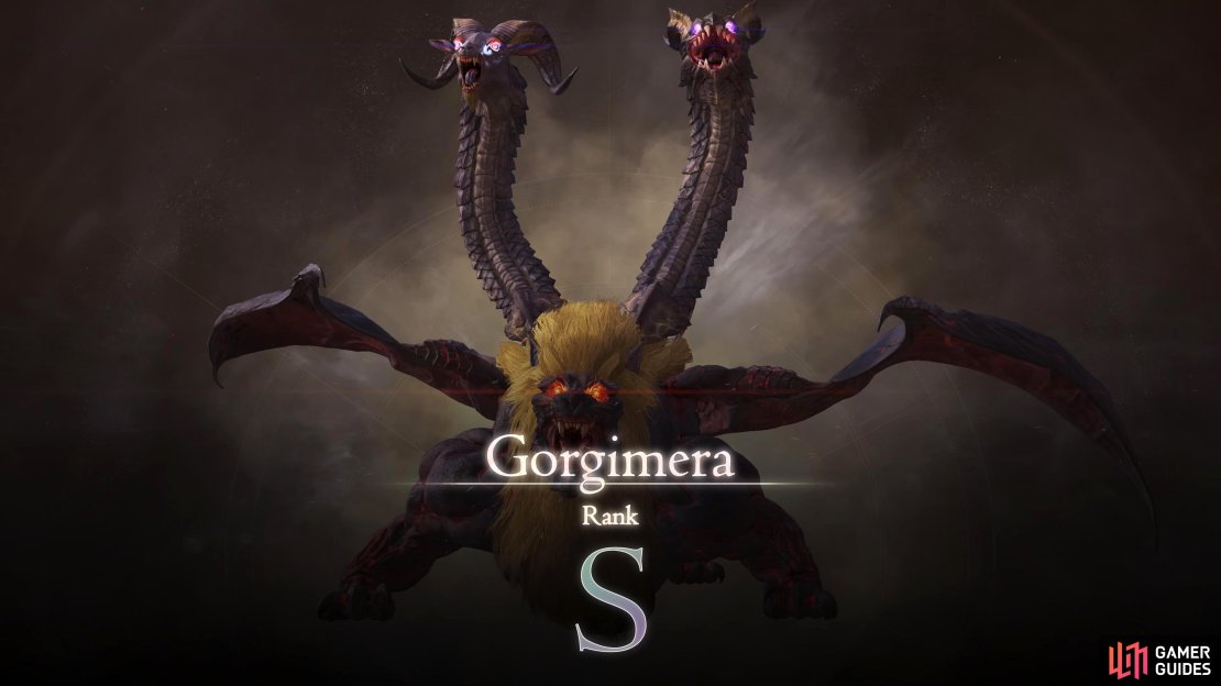 Gorgimera is an S-Rank accessed during the “Across the Narrow” main scenario quest.
