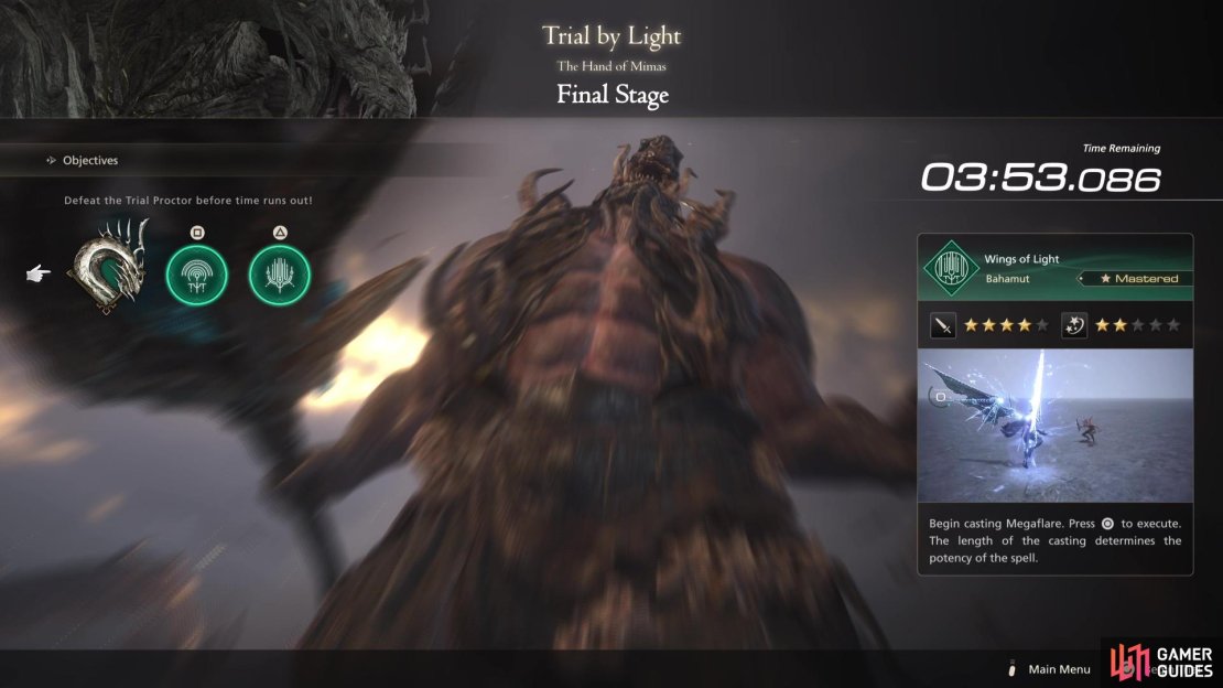 The Final Stage is against a Lightbound Warlord.