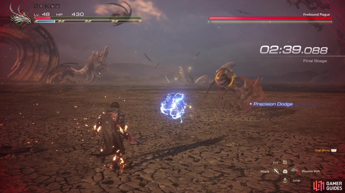 The orbs are easy to Precision Dodge