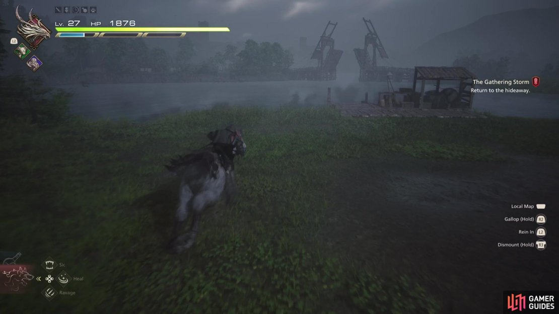 Press R3 to call your chocobo and ride it around the open fields of !Valisthea.