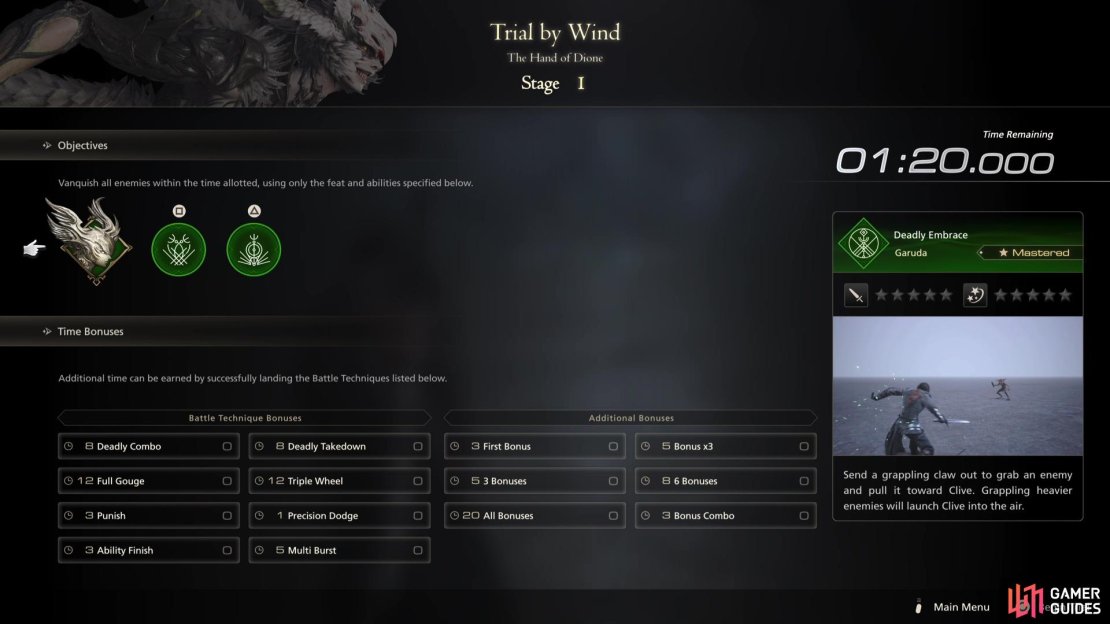 Stage 1 will give you the !Gouge and !Wicked Wheel abilities.