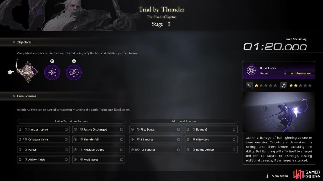 Stage 1 will give you the !Pile Drive and !Thunderstorm abilities.