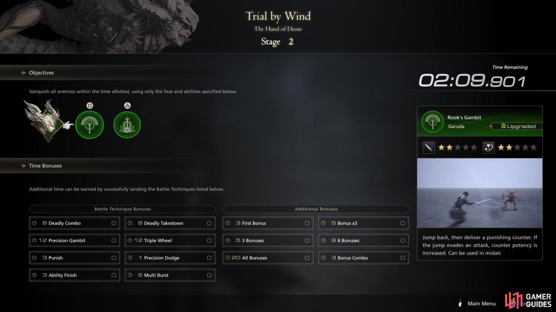 You will gain the !Rook’s Gambit ability for Stage 2.