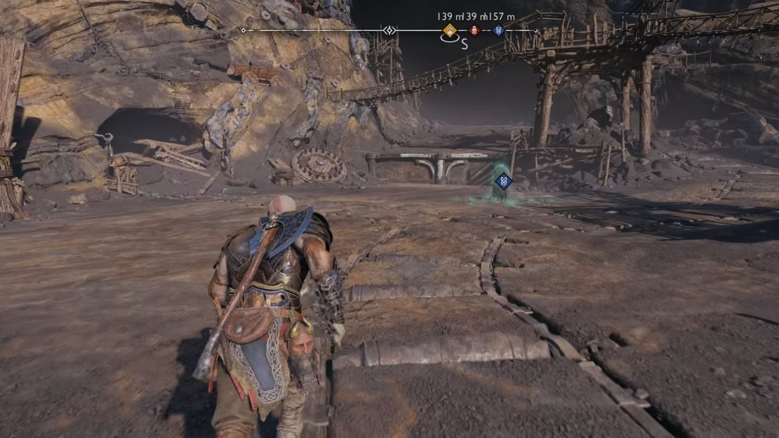 You can only activate this gravestone after acquiring the Hilt of Skofnung during the main story.