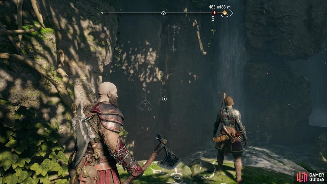 Climb some cliffs and take a right to return to The Abandoned Village.