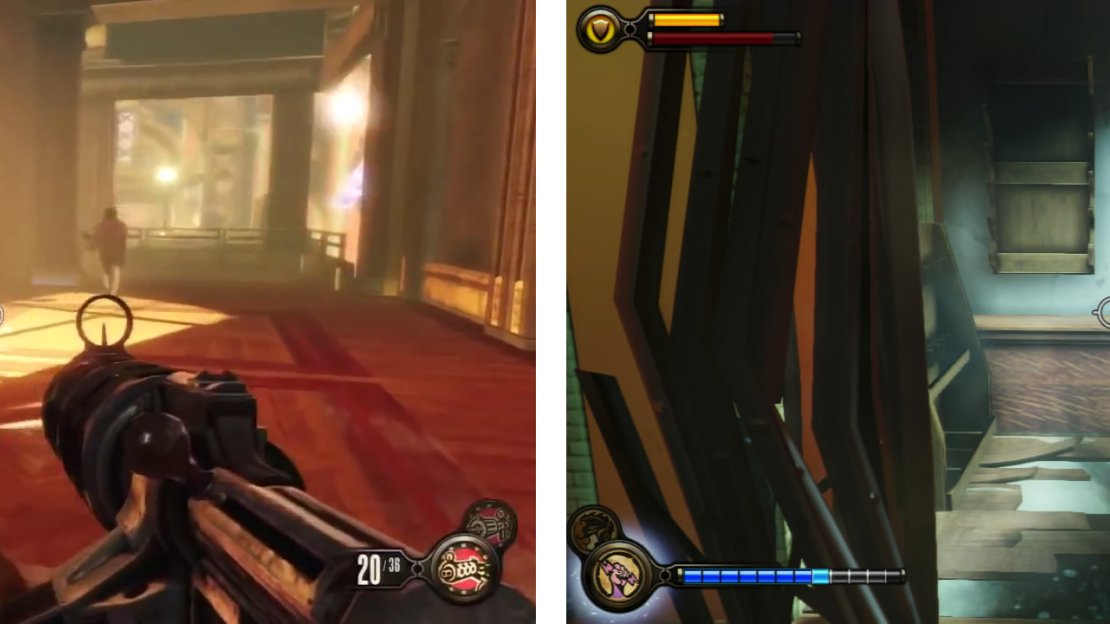 After leaving the lift, enter the building directly in front of you to find a new Vigor - Charge (right).