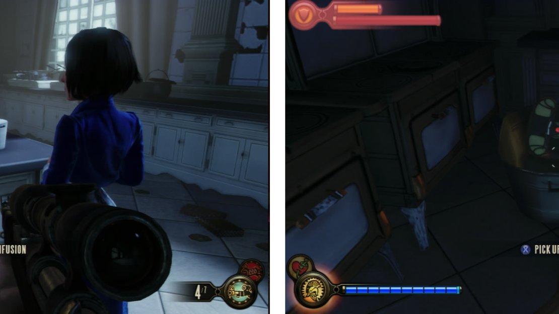 Inside the unlocked door you’ll find an Infusion Upgrade (left), a Voxophone (right) and a new vigor - Return to Sender.