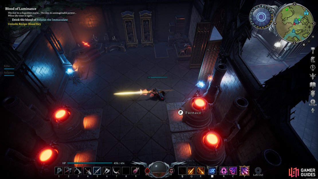 The Spear has the longest range for a melee weapon