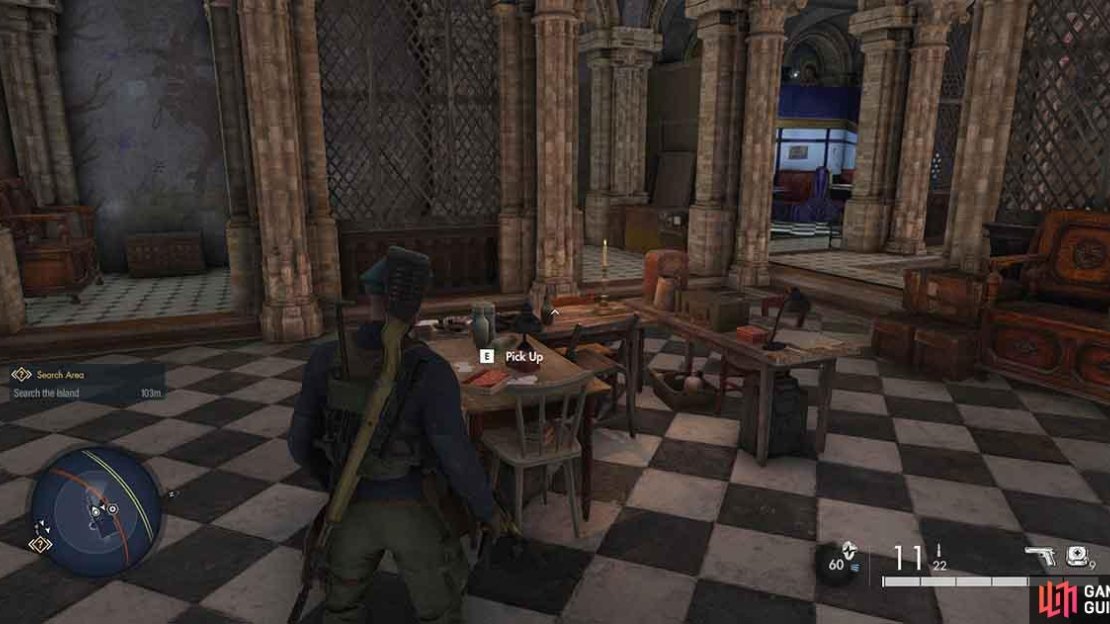 You’ll find the item on a table in the room near the academy spy set.