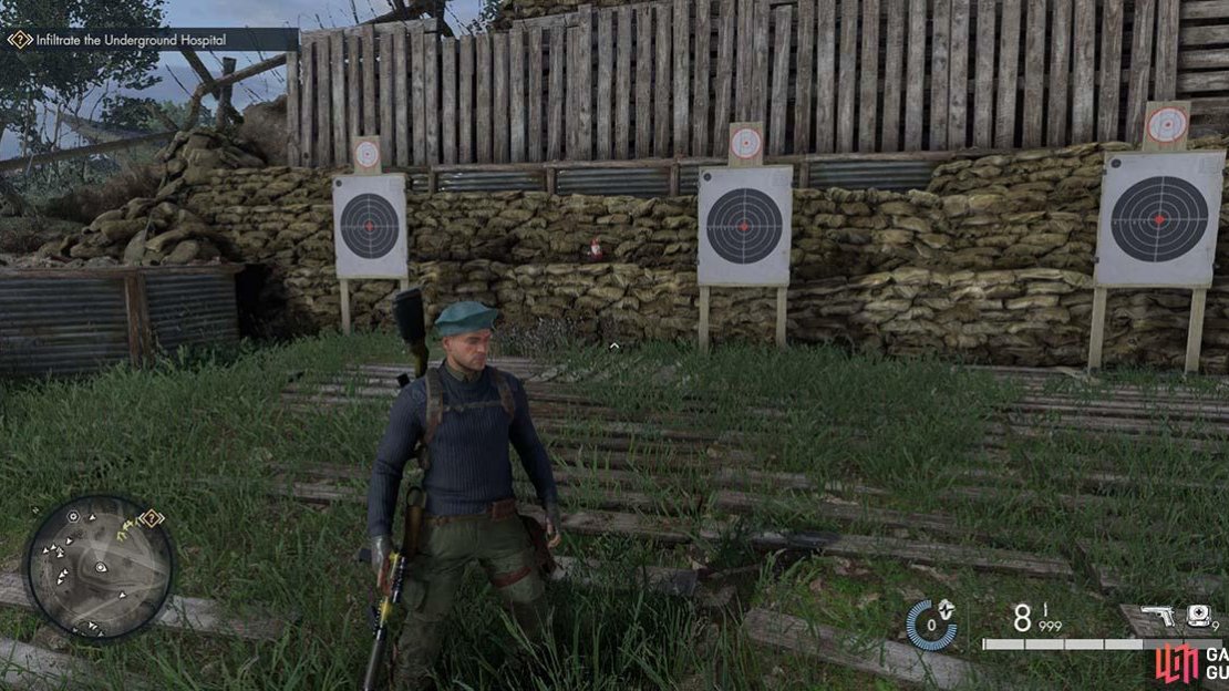 Look, a little extra target between the targets.