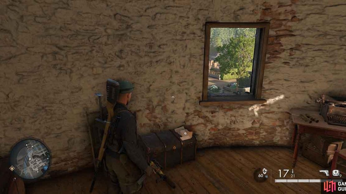 You’ll find the letter on top of a box within the tower.