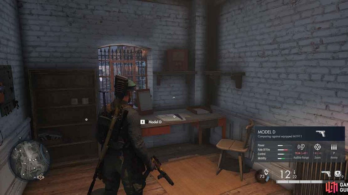 You can access the room from the stairs on the northern side of the building.