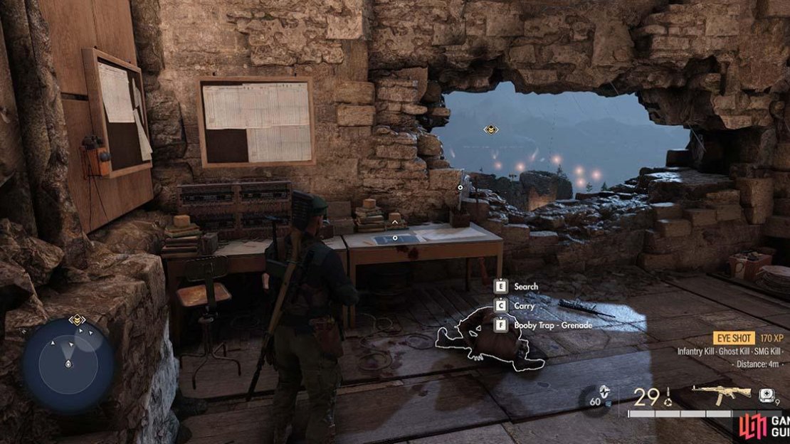 You’ll find the document at the top of the tower.