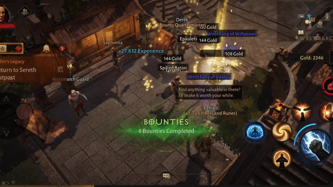 Completing Bounties will earn you more XP and loot than running around aimlessly picking on random monsters, an essential consideration during high levels, when progression is slower.