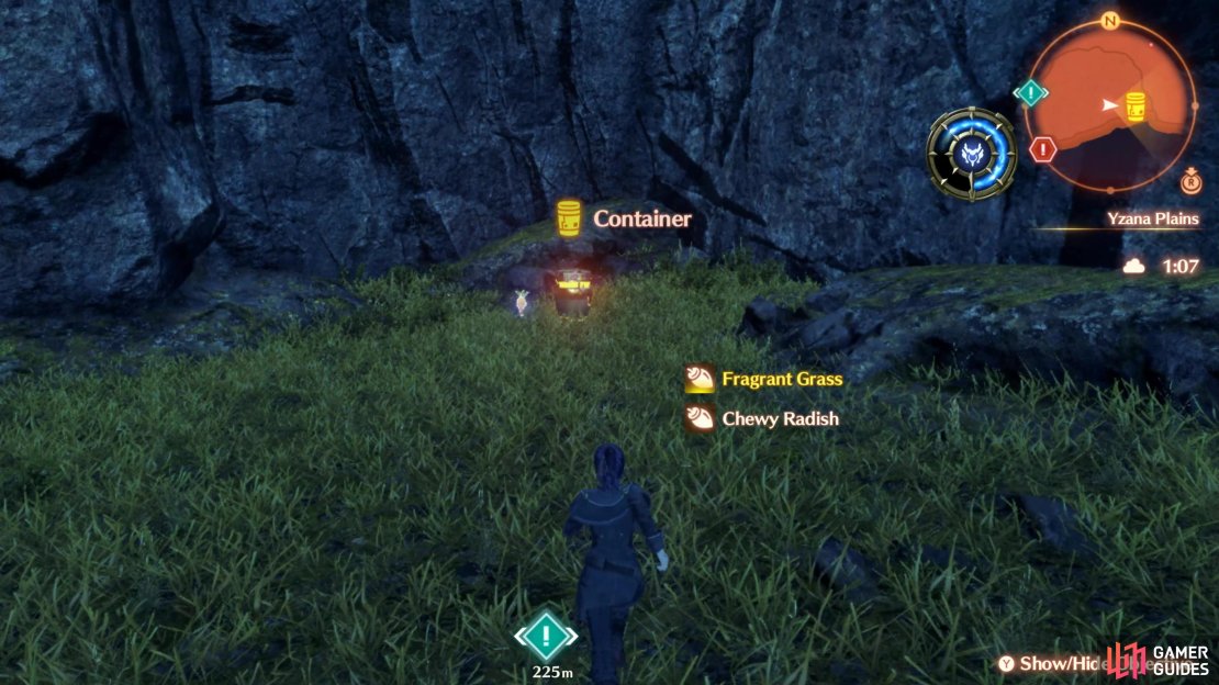 The first Container can be found by heading south from Pollux’s location