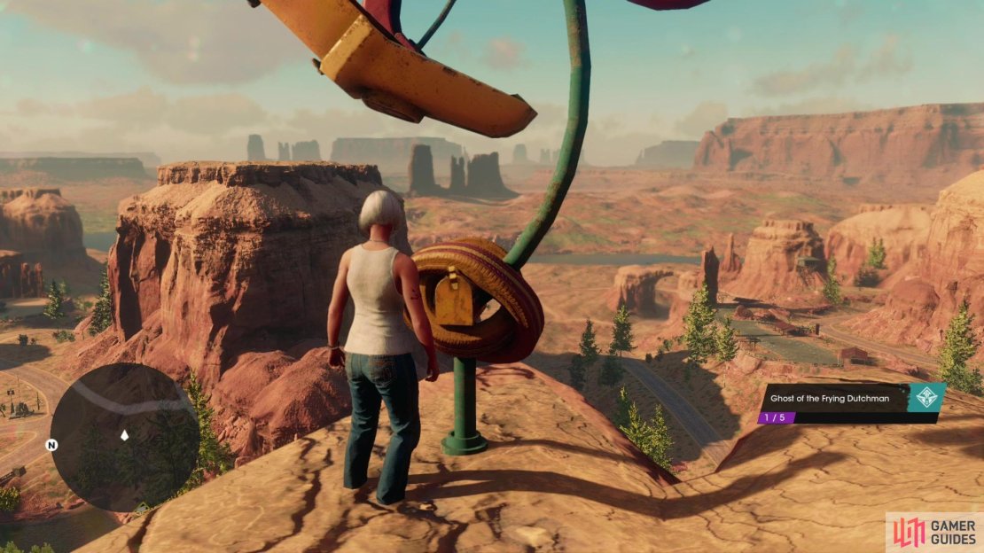 You can find a whopping eight Lost Wheels in Rojas Desert North, including all five parts of the Frying Dutchman vehicle.