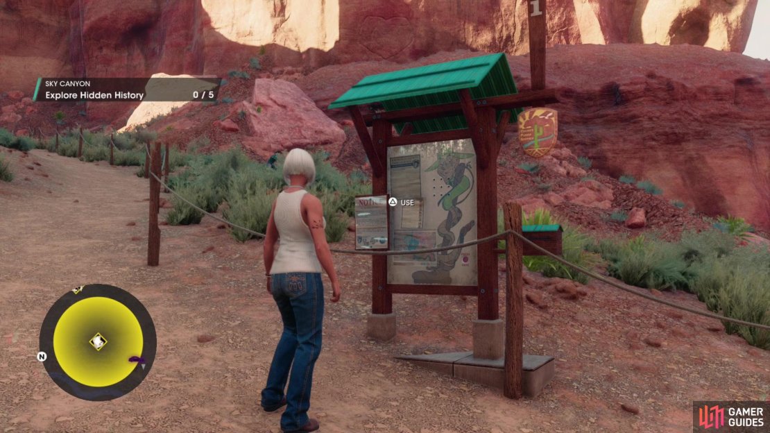 Activate the large board in the center of the search area,