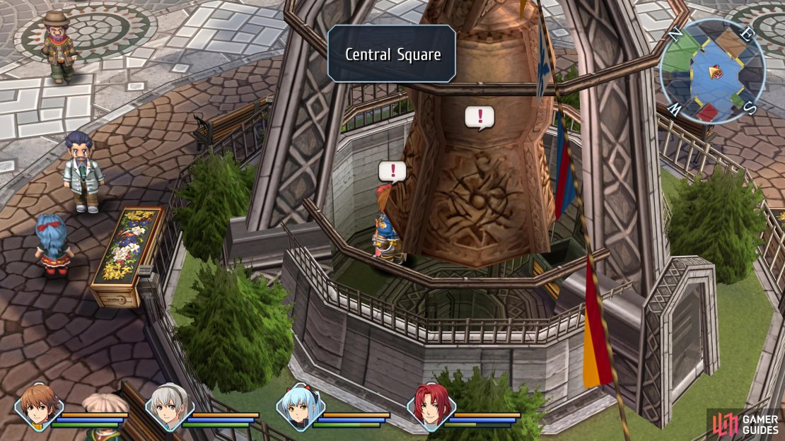 Head through the Geofront A Sector and go up the ladder to reach the underside of the bell for the first card