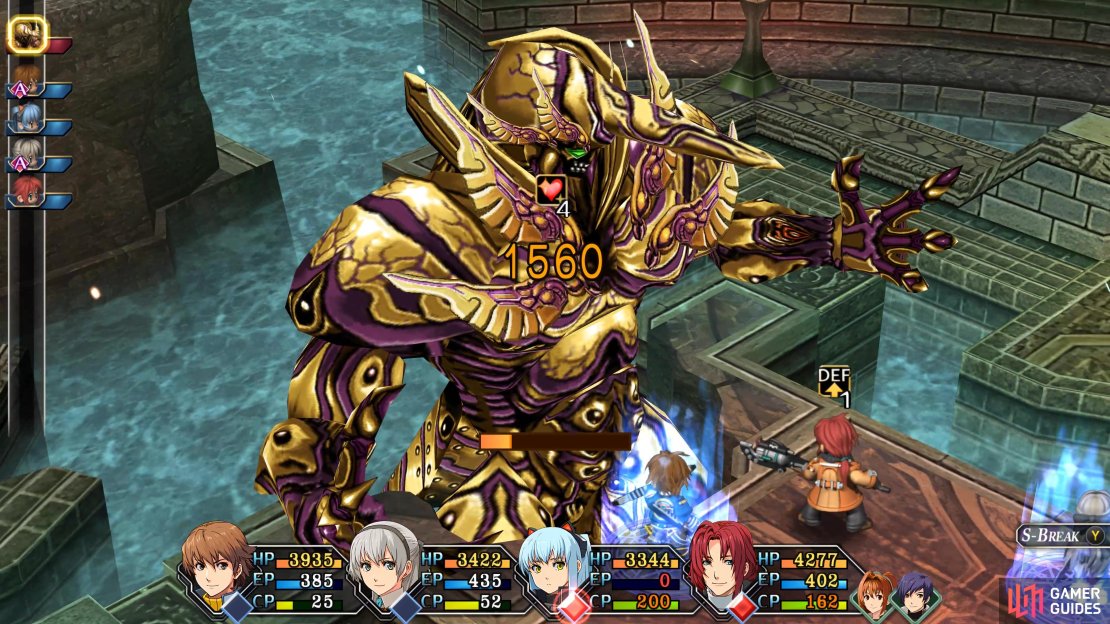Refrain of Revenge will grant him regen and counter stance