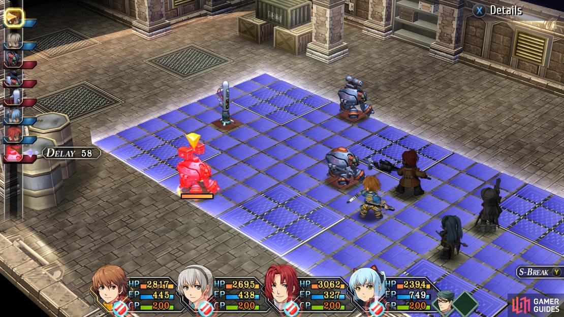 The monster chest in the armor contains a battle against all types of mechs