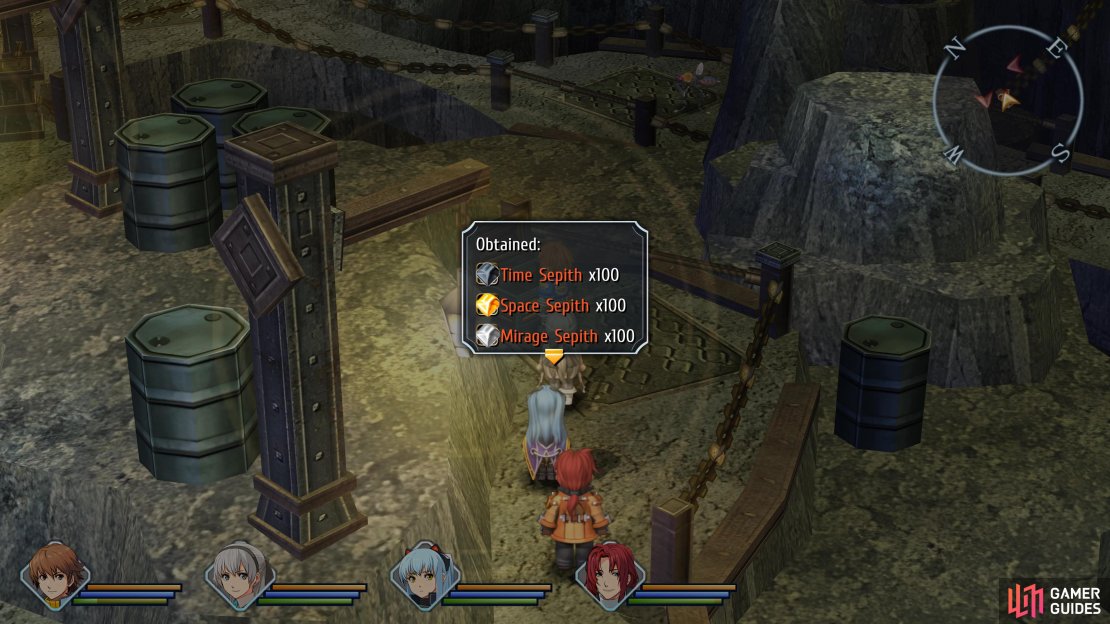 The first chest contains a hoard of Sepith