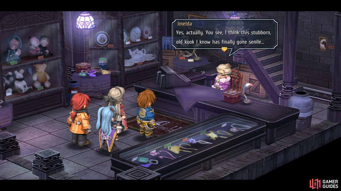 Once you’ve met the DP requirements, head into Imelda’s shop in the Back Alley to begin the request.