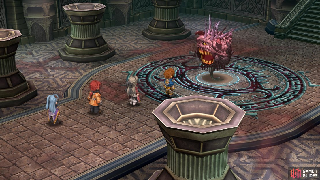 Make your way to the ritual chamber in the Moon Temple to find the target.