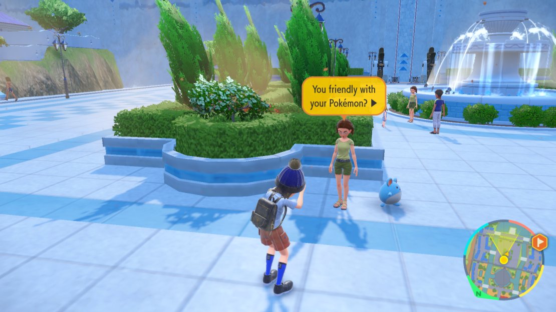 You can check your Pokemons Friendship Level by talking to the NPC in Cascarrafa.