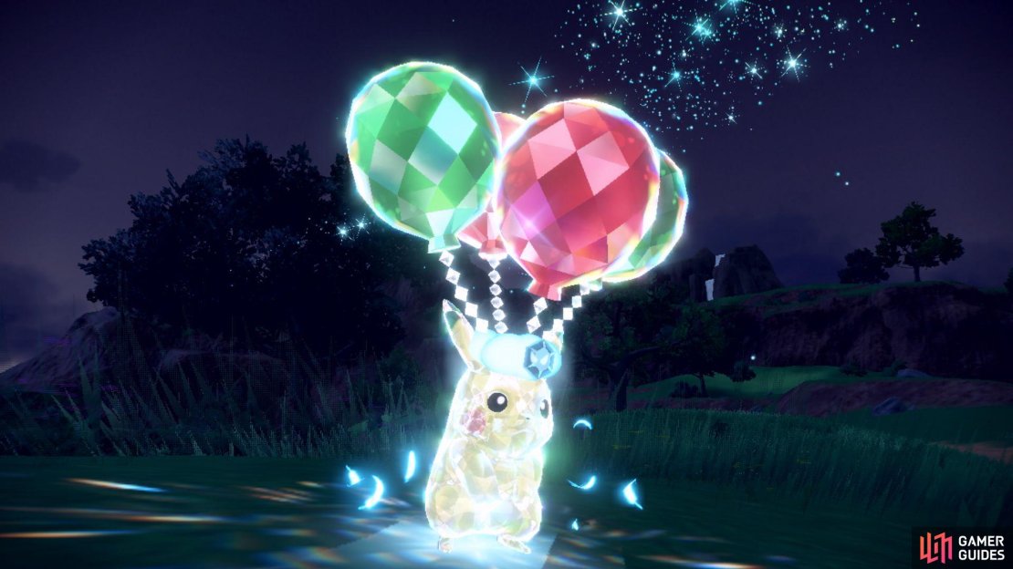 Flying Tera Type Pikachu. (Credit: The Pokémon Company)
