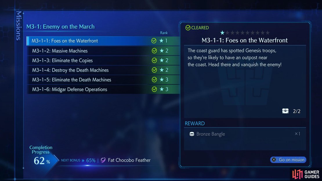 You can start the M3-1 series of missions at the start of Chapter 3.