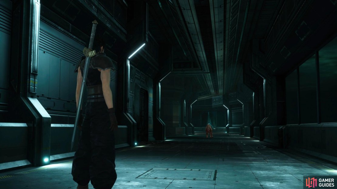 Follow the corridor all the way to the end, and  you’ll encounter three of the six monsters.