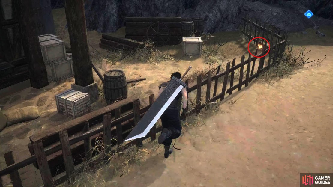You can find the “Seventh Wonder” in the corner by the fence. It is a Wall materia…
