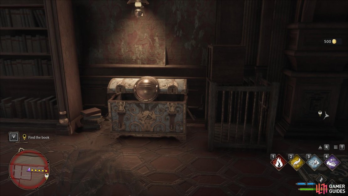 Sneaking up to it while invisible will open the eye chest, granting 500 gold!