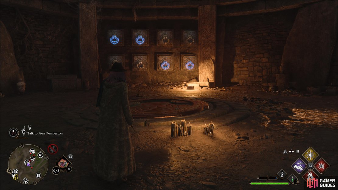 The Accio puzzle in the Clagmar Coast troll guarded treasure vault.