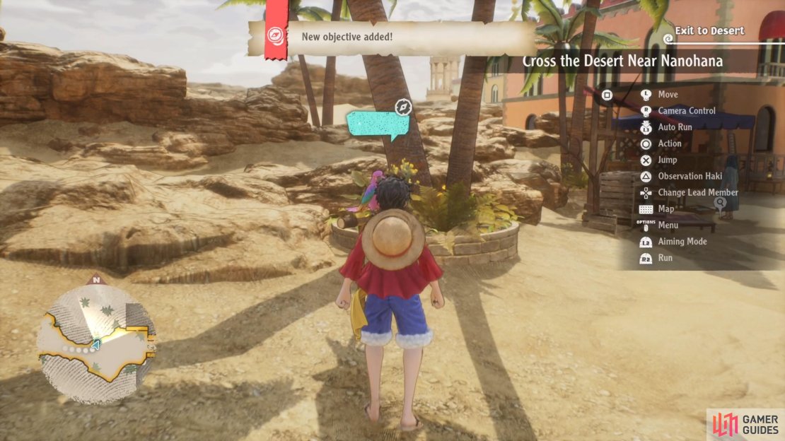 This bird will give you a sidequest when you go back to Nanohana
