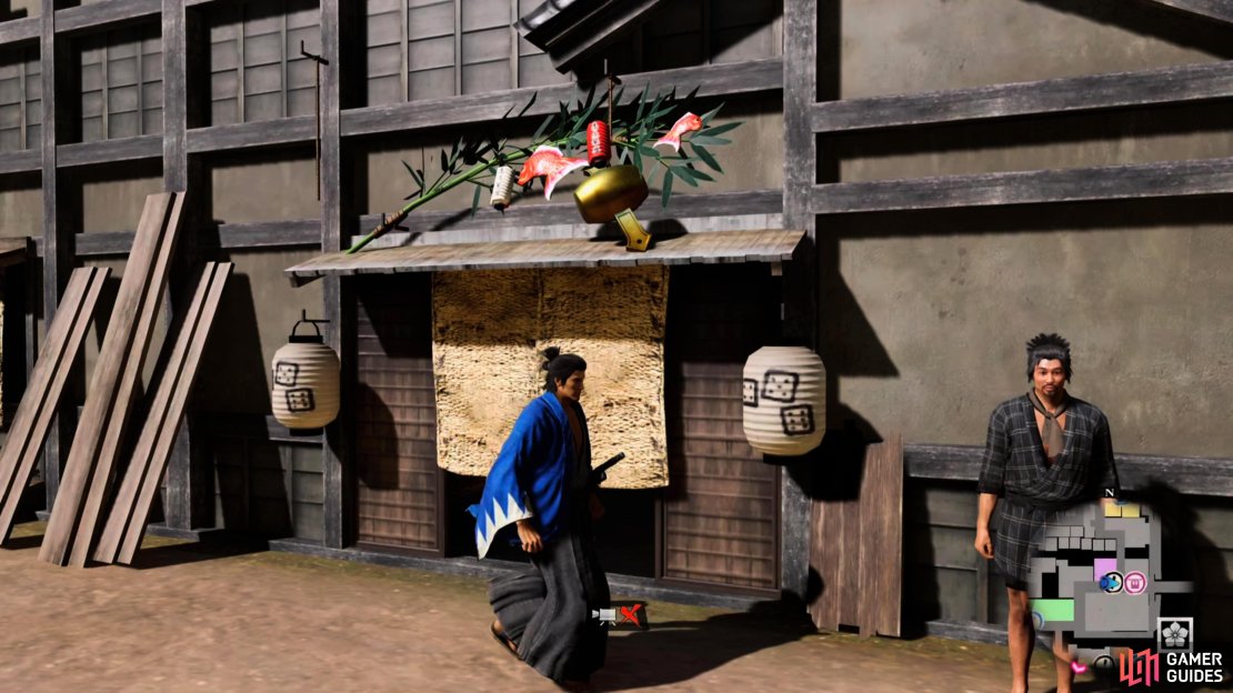 Enter, and exit the Gambler’s Den to get the Gambler to appear.