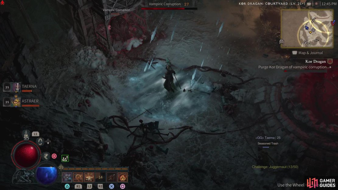 The first corruption can be found to the left of the Incubator
