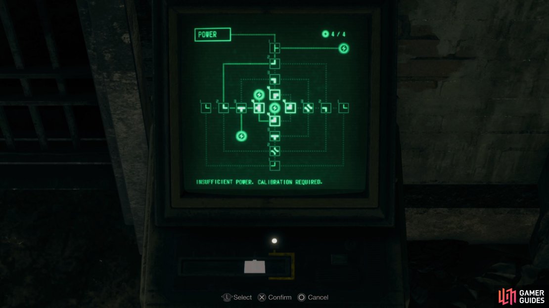 You should rotate the switches like this to solve the waste disposal power puzzle.