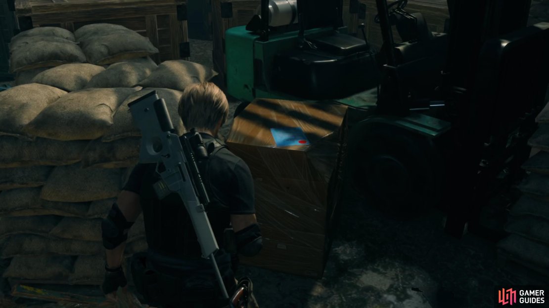 You will find the request note before the lift after the wrecking ball section