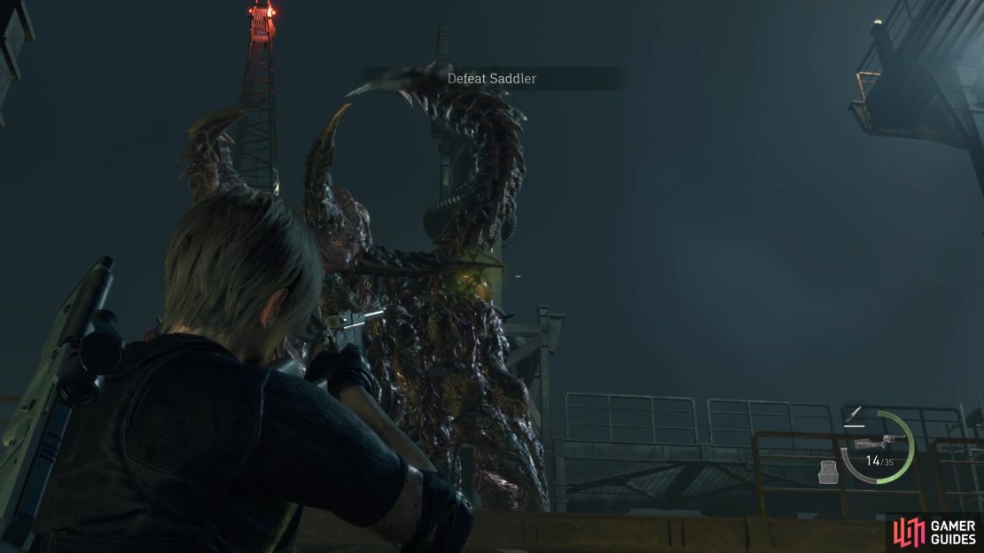 You will need to burst all of the eyeballs on Saddler