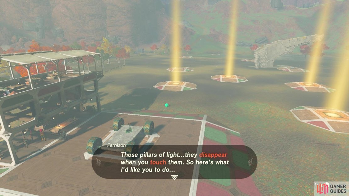 Fernison will tell you the rules of the test course.