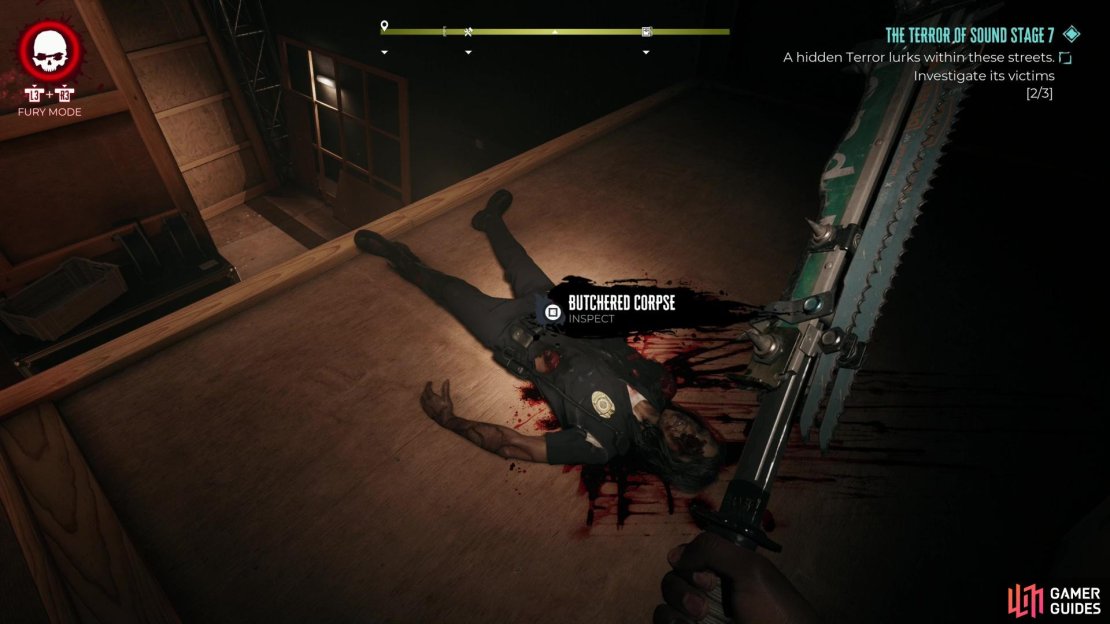 Make your way to the City set and investigate three corpses,