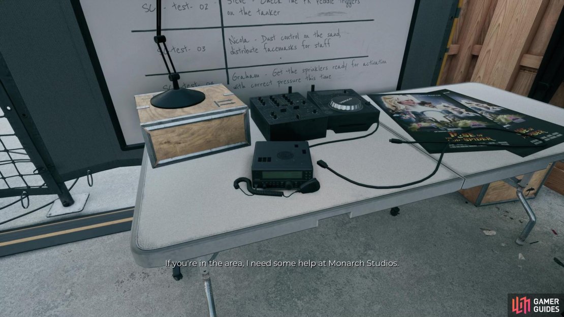 Interact with a radio in the safe zone to start the quest,
