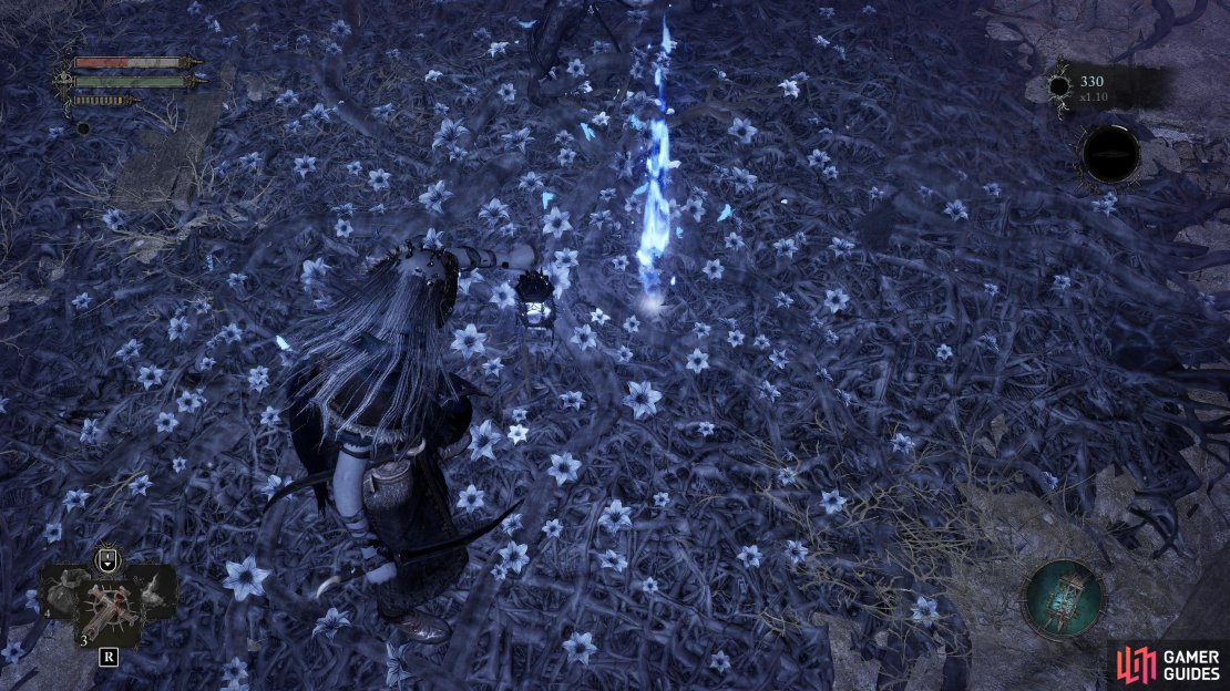 You can make your own “checkpoint” with Vestige Seedlings. Simply find a Bed of Flowers, and place the seedling on it. This can be helpful against bosses, or difficult enemies.
