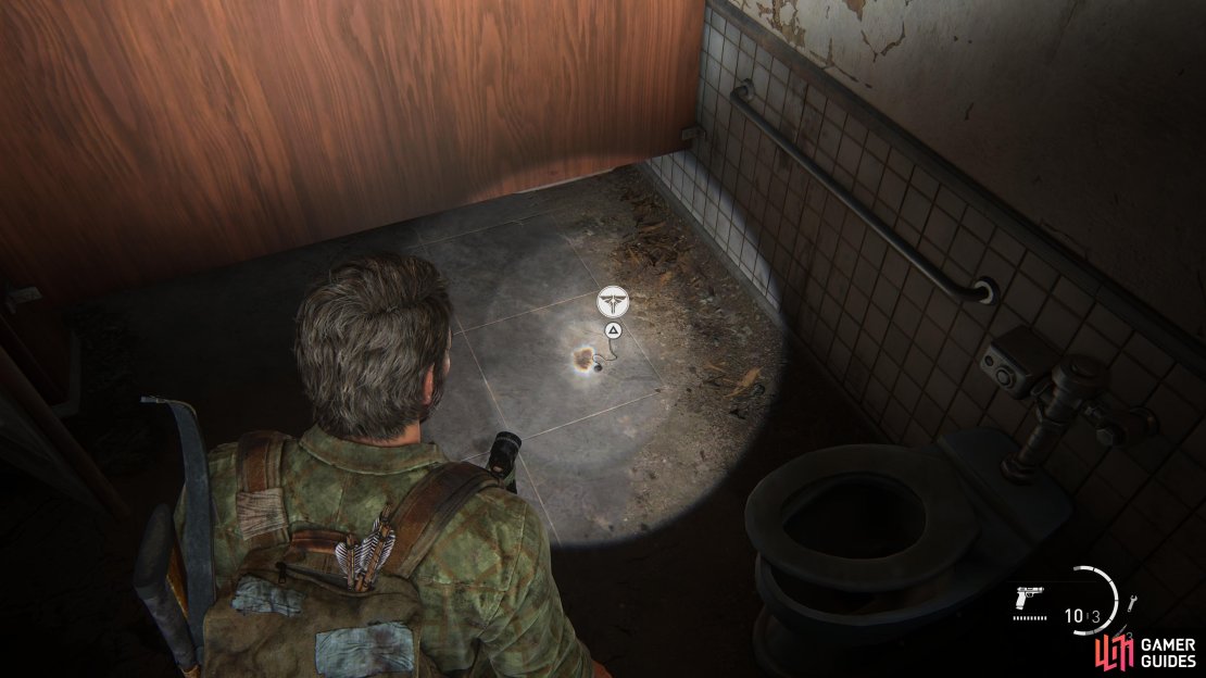 Collect the Firefly Pendant - Colby Reed from the toilet floor.