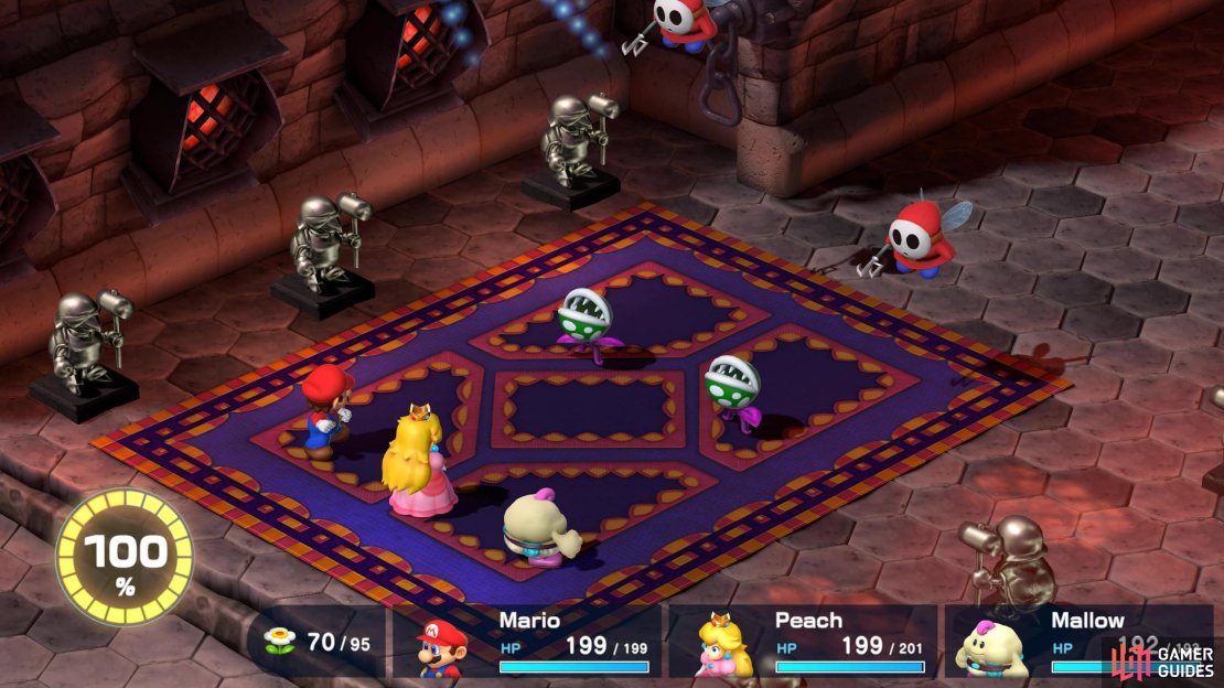 Battle Course 1 - Room 2 - Battle 1: The first battle in room two will be against two Beezos, and two Chewys.