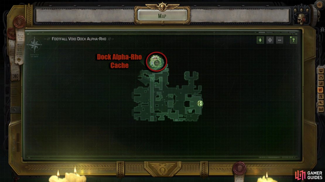 In the Void Dock, head to the northwest, where you’ll find a restaurant of sorts.