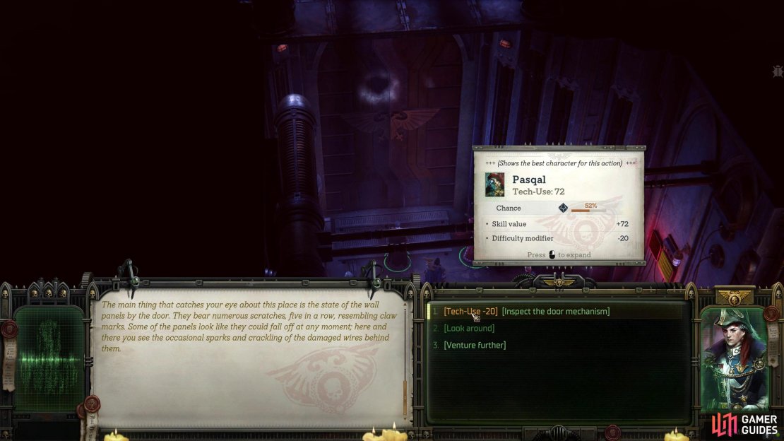 Near the entrance of the ship is a large locked door. Everything you do in the ship is to unlock this.