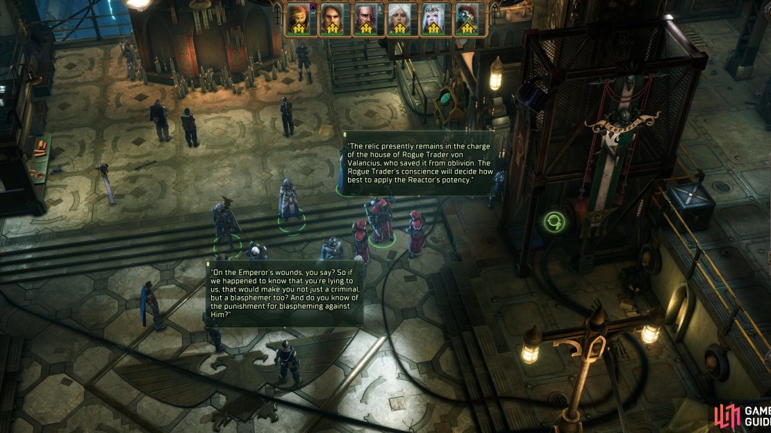 Despite how important the Miraculous Fusion Reactor supposedly is, there’s little benefit in saving it until the end of the game. Overhearing some Tech-Priests talk about it is the best you’ll get until the epilogue.